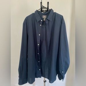 H&M Blue Button Up Long Sleeve Shirt